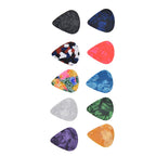 10Pcs Guitar Picks Boost Bass Portable Colorful Retro Cosmic Star Sky Pattern Guitar Pick for Bass Banjo Ukulele0.46mm Silver Box