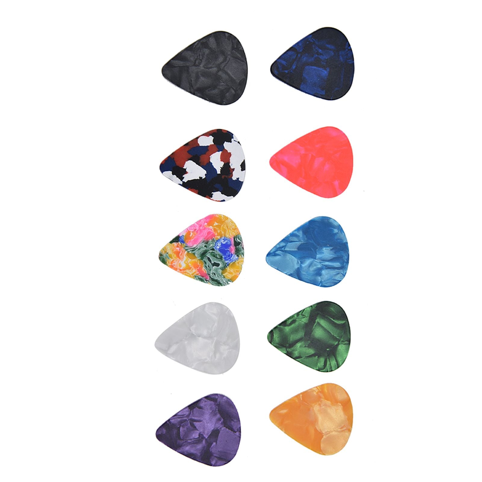 10Pcs Guitar Picks Boost Bass Portable Colorful Retro Cosmic Star Sky Pattern Guitar Pick for Bass Banjo Ukulele0.71mm Black Box