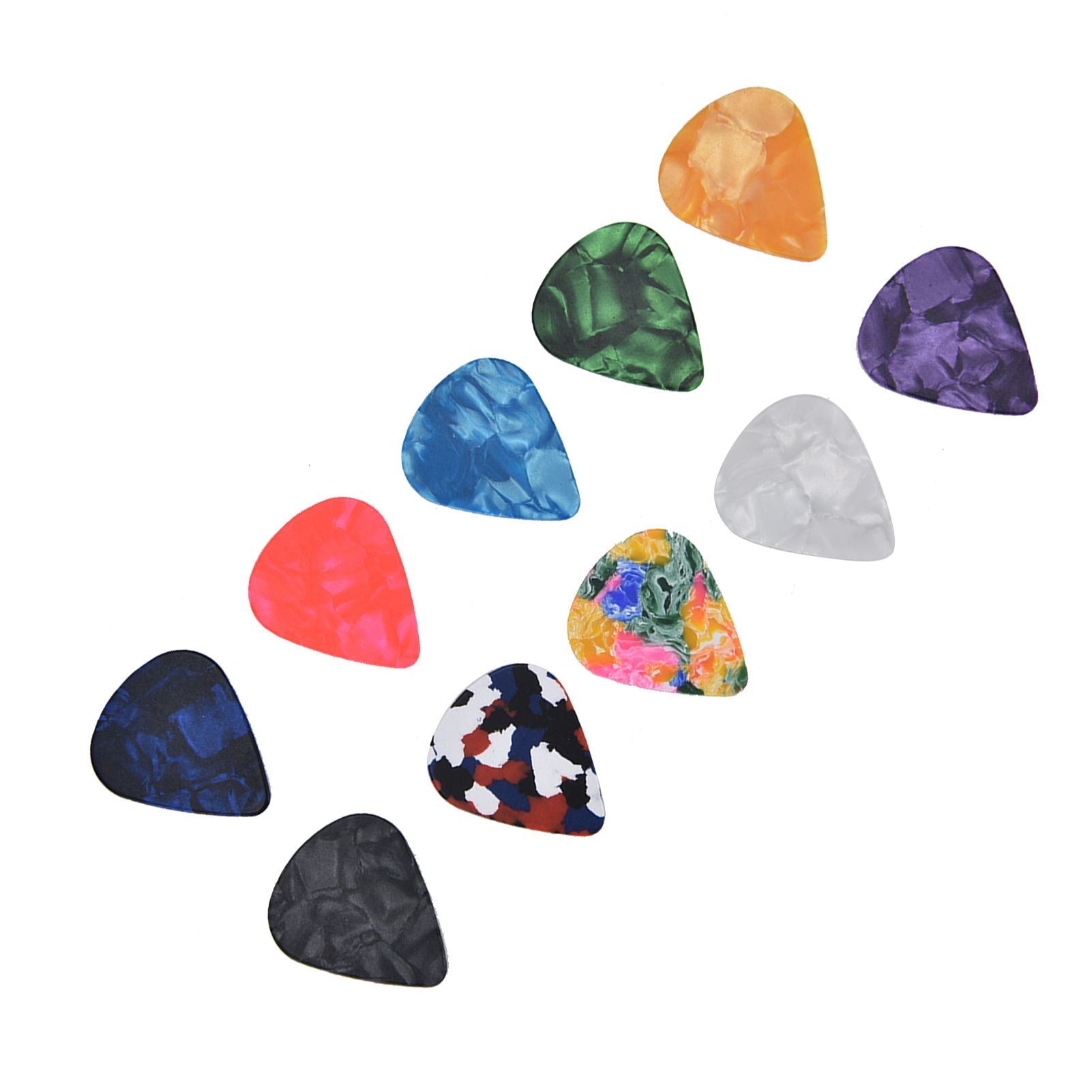 10Pcs Guitar Picks Boost Bass Portable Colorful Retro Cosmic Star Sky Pattern Guitar Pick for Bass Banjo Ukulele0.96mm Black Box