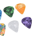 10Pcs Guitar Picks Boost Bass Portable Colorful Retro Cosmic Star Sky Pattern Guitar Pick for Bass Banjo Ukulele0.96mm Black Box