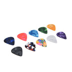 10Pcs Guitar Picks Boost Bass Portable Colorful Retro Cosmic Star Sky Pattern Guitar Pick for Bass Banjo Ukulele0.96mm Silver Box