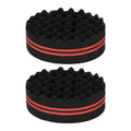 2PCS Double Sided Hair Curl Sponge 22 Hole Wavy Hair Sponge Brush Styling Tools for Home Salon