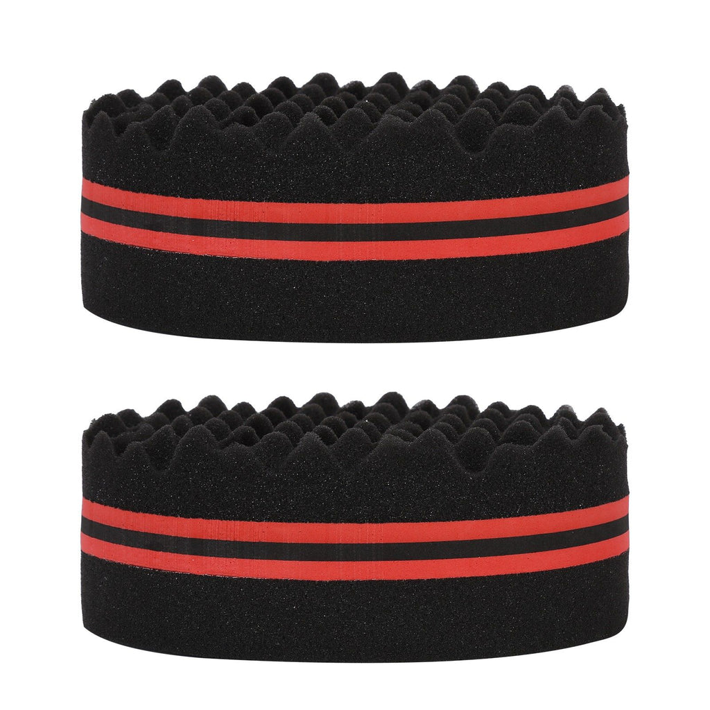 2PCS Double Sided Hair Curl Sponge 22 Hole Wavy Hair Sponge Brush Styling Tools for Home Salon