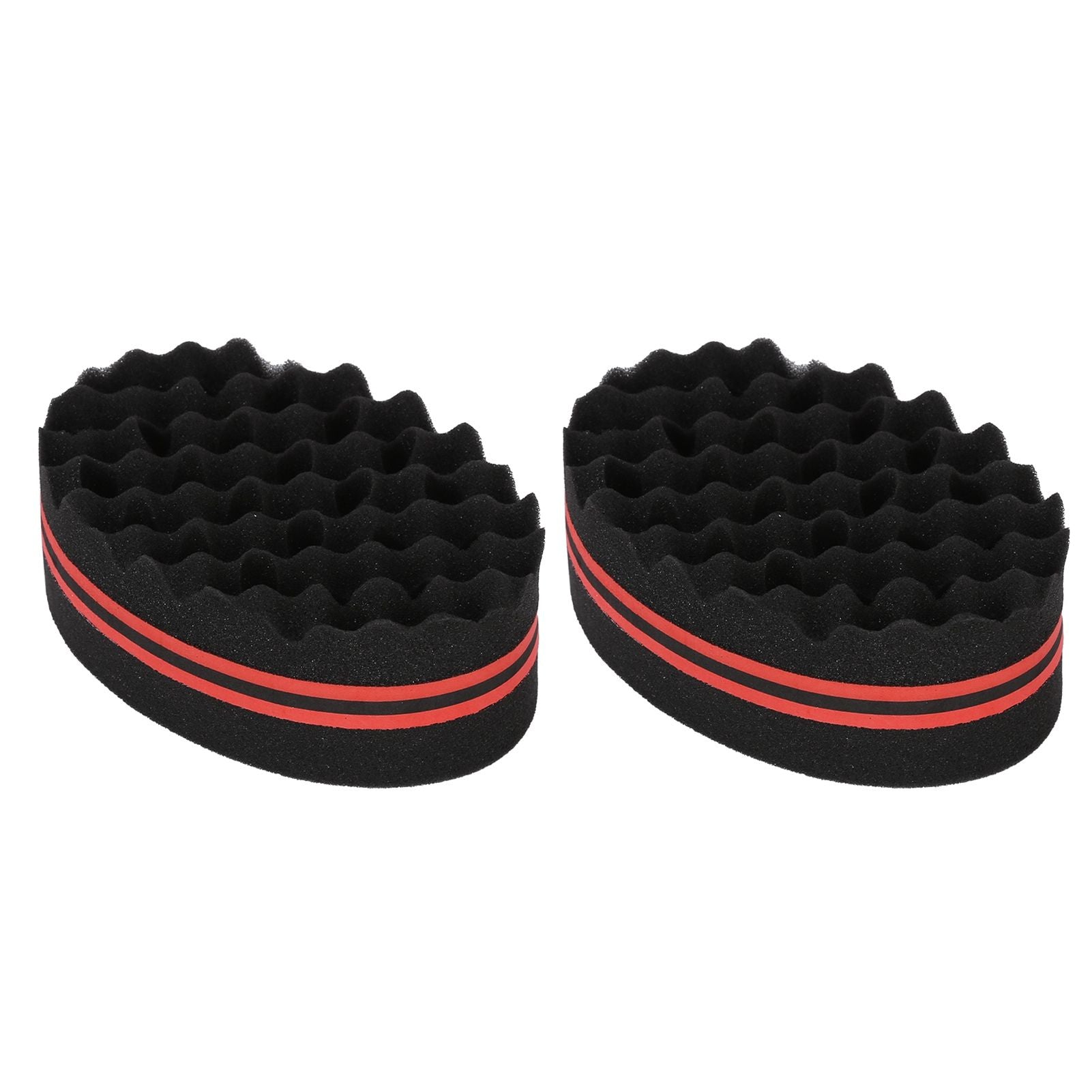2PCS Double Sided Hair Curl Sponge 22 Hole Wavy Hair Sponge Brush Styling Tools for Home Salon