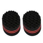 2PCS Double Sided Hair Curl Sponge 22 Hole Wavy Hair Sponge Brush Styling Tools for Home Salon