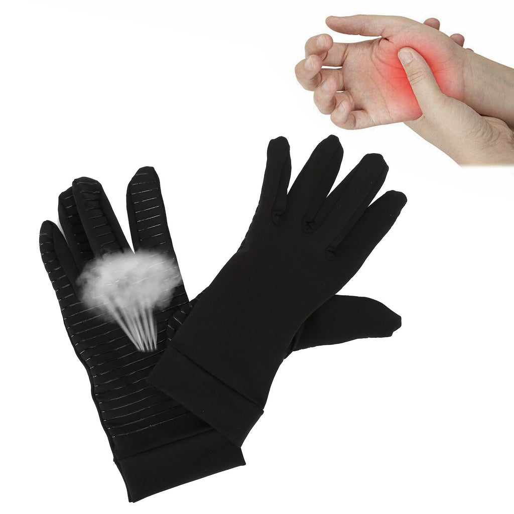 Arthritis Gloves Full Finger Copper Fiber Comfortable Soft Breathable Odorless Compression Gloves for Gaming CookingM