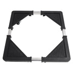 Adjustable Refrigerator Stand with 4 Locking Wheels Reduce Noise Furniture Dolly Mobile Roller for Dryer Washing Machine