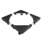 Adjustable Refrigerator Stand with 4 Locking Wheels Reduce Noise Furniture Dolly Mobile Roller for Dryer Washing Machine