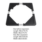 Adjustable Refrigerator Stand with 4 Locking Wheels Reduce Noise Furniture Dolly Mobile Roller for Dryer Washing Machine