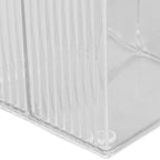 2Pcs Cotton Swab Holder Clear Durable Plastic Safe Widely Used Cotton Ball Organizer for Office Family Tabletop