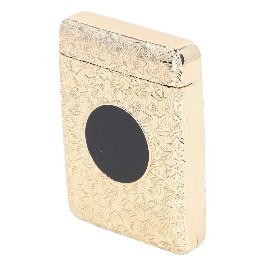 Retro Metal Cigarette Case Box 16 Capacity 3 Open Cigarette Case for Women Men Vintage Relief Pattern Gold