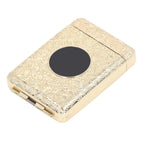 Retro Metal Cigarette Case Box 16 Capacity 3 Open Cigarette Case for Women Men Vintage Relief Pattern Gold