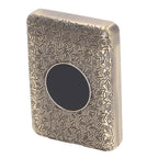 Retro Metal Cigarette Case Box 16 Capacity 3 Open Cigarette Case for Women Men Vintage Relief Pattern Bronze