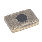 Retro Metal Cigarette Case Box 16 Capacity 3 Open Cigarette Case for Women Men Vintage Relief Pattern Bronze