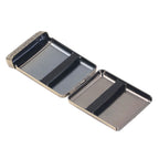 Retro Metal Cigarette Case Box 16 Capacity 3 Open Cigarette Case for Women Men Vintage Relief Pattern Bronze
