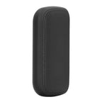 Cigarette Case 10 Capacity Carrying Box Leather Texture One Hand Operation ABS Portable Cigarette Pocket Holder for Men Black