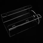 Glove Box Holder Dispenser Wall Mounted Tissue Holder Clear with Adhesive Expansion Screw for Home Kitchen