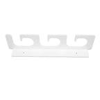 4Pcs Fishing Rod Holder Rugged Space Saving Stylish Holding 6 Rods Wall Mounted Fishing Pole Rack for Indoor Outdoor White