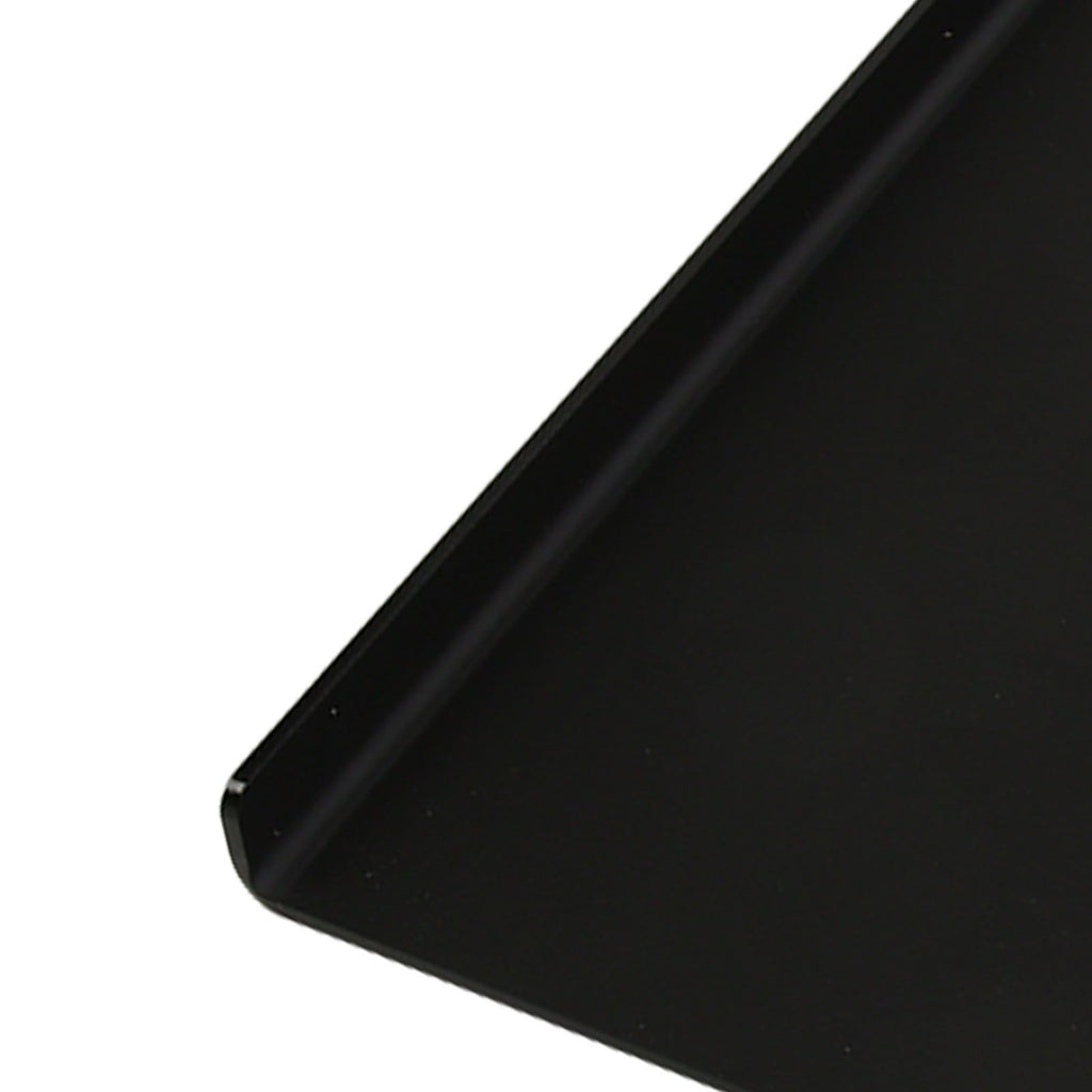 Acrylic Tilted Computer Keyboard Holder Low Front Lip Polished Finish Keyboard Riser Keyboard Holder for Office Black
