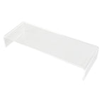Monitor Riser 50lb 3.5inch Height Improve Sitting Posture Reduces Neck Eyes Pressure Space Saving Acrylic Computer Stand for Bedroom Study Transparent