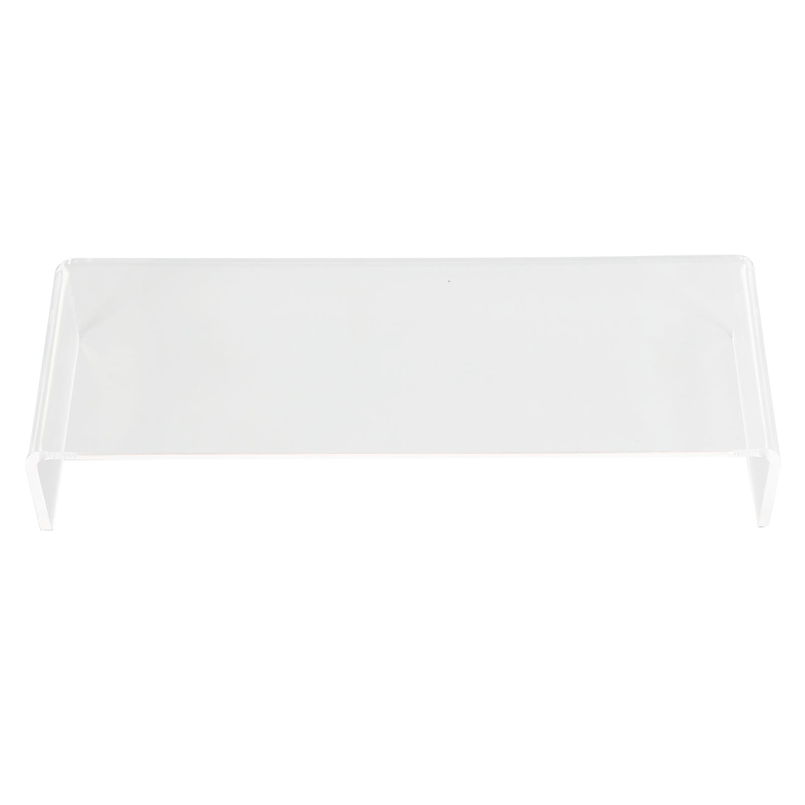 Monitor Riser 50lb 3.5inch Height Improve Sitting Posture Reduces Neck Eyes Pressure Space Saving Acrylic Computer Stand for Bedroom Study Transparent