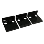 3 PCS Small Security Cameras Wall Shelf with 6 Cable Clips 10PCS Tapes Acrylic Waterproof Drill Free Adhesive Floating Shelf for Speakers Black