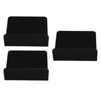 3 PCS Small Security Cameras Wall Shelf with 6 Cable Clips 10PCS Tapes Acrylic Waterproof Drill Free Adhesive Floating Shelf for Speakers Black