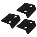 3 PCS Small Security Cameras Wall Shelf with 6 Cable Clips 10PCS Tapes Acrylic Waterproof Drill Free Adhesive Floating Shelf for Speakers Black