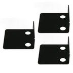 3 PCS Small Security Cameras Wall Shelf with 6 Cable Clips 10PCS Tapes Acrylic Waterproof Drill Free Adhesive Floating Shelf for Speakers Black