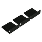 3 PCS Small Security Cameras Wall Shelf with 6 Cable Clips 10PCS Tapes Acrylic Waterproof Drill Free Adhesive Floating Shelf for Speakers Black