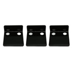 3 PCS Small Security Cameras Wall Shelf with 6 Cable Clips 10PCS Tapes Acrylic Waterproof Drill Free Adhesive Floating Shelf for Speakers Black