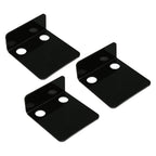 3 PCS Small Security Cameras Wall Shelf with 6 Cable Clips 10PCS Tapes Acrylic Waterproof Drill Free Adhesive Floating Shelf for Speakers Black
