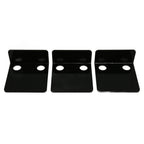 3 PCS Small Security Cameras Wall Shelf with 6 Cable Clips 10PCS Tapes Acrylic Waterproof Drill Free Adhesive Floating Shelf for Speakers Black
