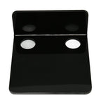 3 PCS Small Security Cameras Wall Shelf with 6 Cable Clips 10PCS Tapes Acrylic Waterproof Drill Free Adhesive Floating Shelf for Speakers Black