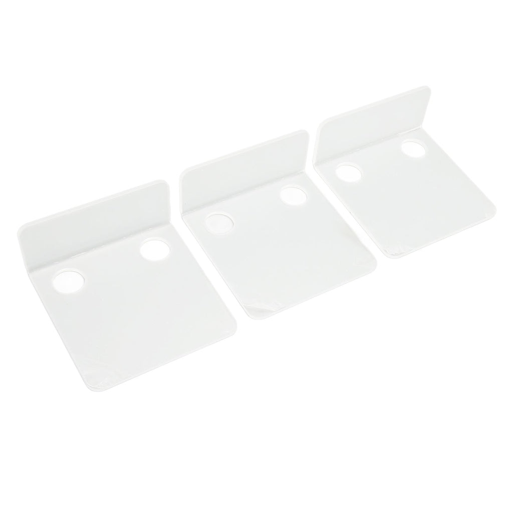 3 PCS Small Security Cameras Wall Shelf with 6 Cable Clips 10PCS Tapes Acrylic Waterproof Drill Free Adhesive Floating Shelf for Speakers Transparent