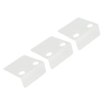 3 PCS Small Security Cameras Wall Shelf with 6 Cable Clips 10PCS Tapes Acrylic Waterproof Drill Free Adhesive Floating Shelf for Speakers Transparent