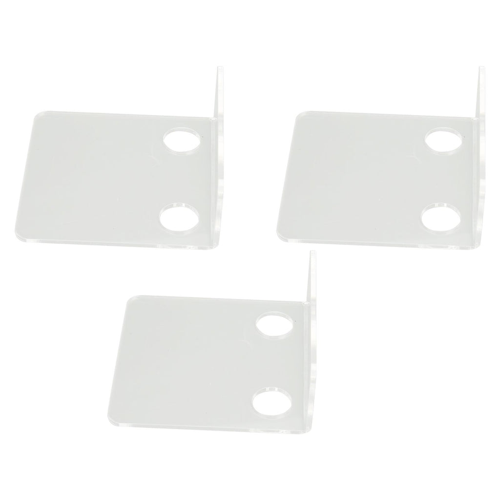 3 PCS Small Security Cameras Wall Shelf with 6 Cable Clips 10PCS Tapes Acrylic Waterproof Drill Free Adhesive Floating Shelf for Speakers Transparent