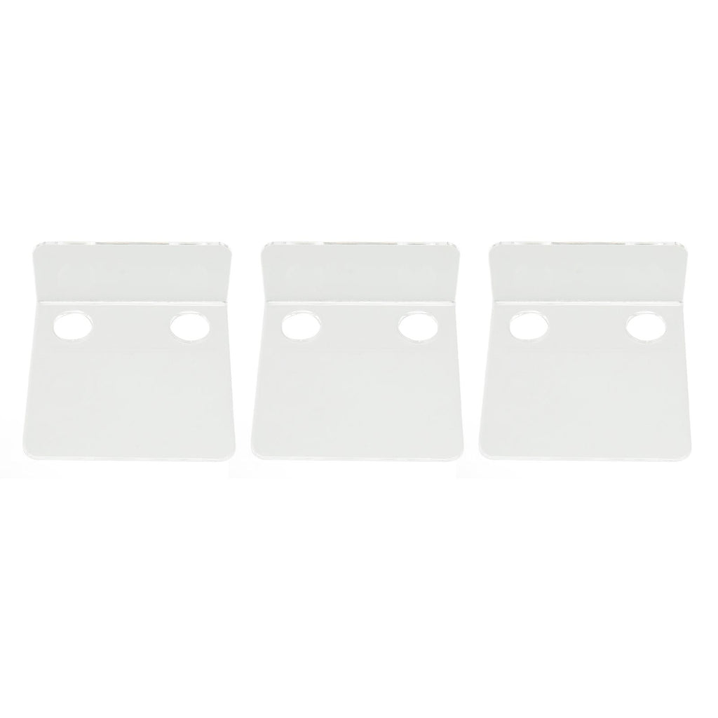 3 PCS Small Security Cameras Wall Shelf with 6 Cable Clips 10PCS Tapes Acrylic Waterproof Drill Free Adhesive Floating Shelf for Speakers Transparent