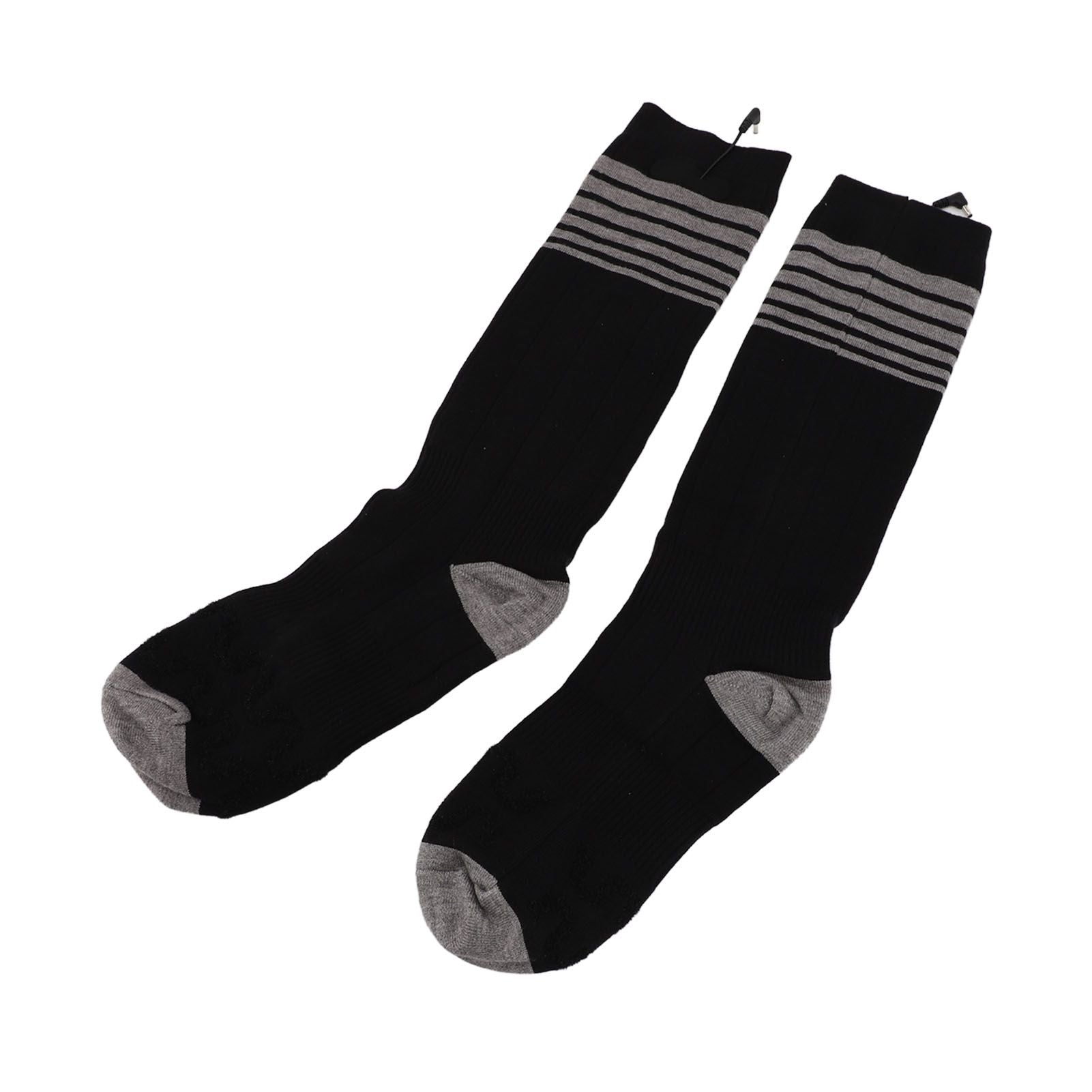 Electric Heated Socks for Men Women Battery Heated Socks with 3 Heat Settings for Hunting Hiking Camping Black