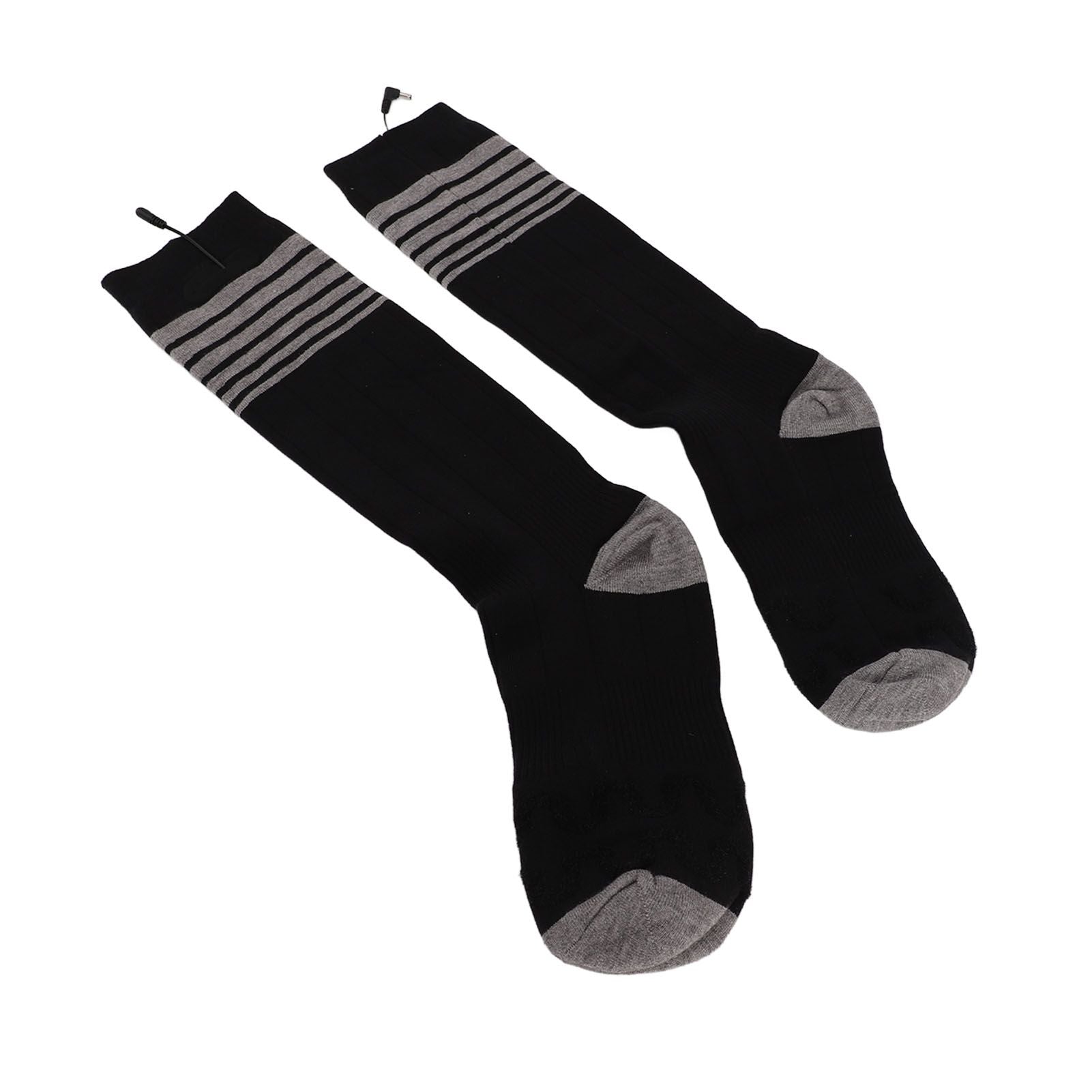 Electric Heated Socks for Men Women Battery Heated Socks with 3 Heat Settings for Hunting Hiking Camping Black