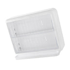 Wall Mounted Coffee Capsule Holder Clear Acrylic Compact Tea Bag Storage Rack for Office S One Layer Without Grid + One Layer with Three Compartments