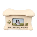 Pet Memorial Urns for Dog Ashes Pet Urns Box Dog Ashes Keepsake Box Dog Urn With 2 Paws Photo Display Bone Shaped Lid