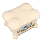 Pet Memorial Urns for Dog Ashes Pet Urns Box Dog Ashes Keepsake Box Dog Urn With 2 Paws Photo Display Bone Shaped Lid