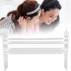 Acrylic Headband Holder Clear Jewelry Headband Organizer Headband Display Stand for Teen Girl Women Gifts