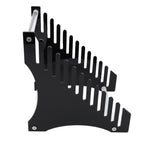 Record Storage Holder 12 Slots Acrylic Vinyl Record Organizer Easy Assembly Access Record Stand for Music Collection Album Black