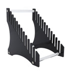 Record Storage Holder 12 Slots Acrylic Vinyl Record Organizer Easy Assembly Access Record Stand for Music Collection Album Black