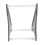 Record Storage Holder 12 Slots Acrylic Vinyl Record Organizer Easy Assembly Access Record Stand for Music Collection Album Black