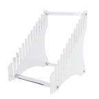 Record Storage Holder 12 Slots Acrylic Vinyl Record Organizer Easy Assembly Access Record Stand for Music Collection Album Transparent