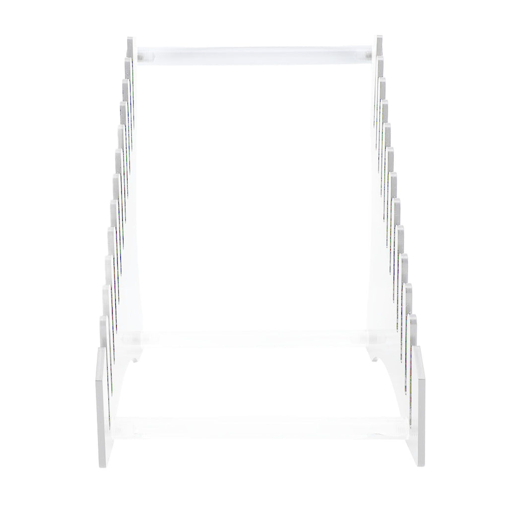 Record Storage Holder 12 Slots Acrylic Vinyl Record Organizer Easy Assembly Access Record Stand for Music Collection Album Transparent