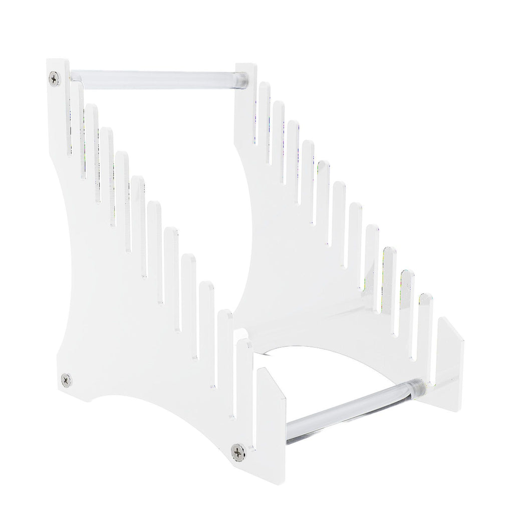 Record Storage Holder 12 Slots Acrylic Vinyl Record Organizer Easy Assembly Access Record Stand for Music Collection Album Transparent